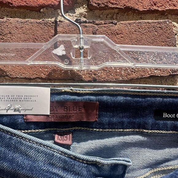 Judy Blue high waist fringe bootcut jeans 13 /31 NWT - Picture 9 of 11